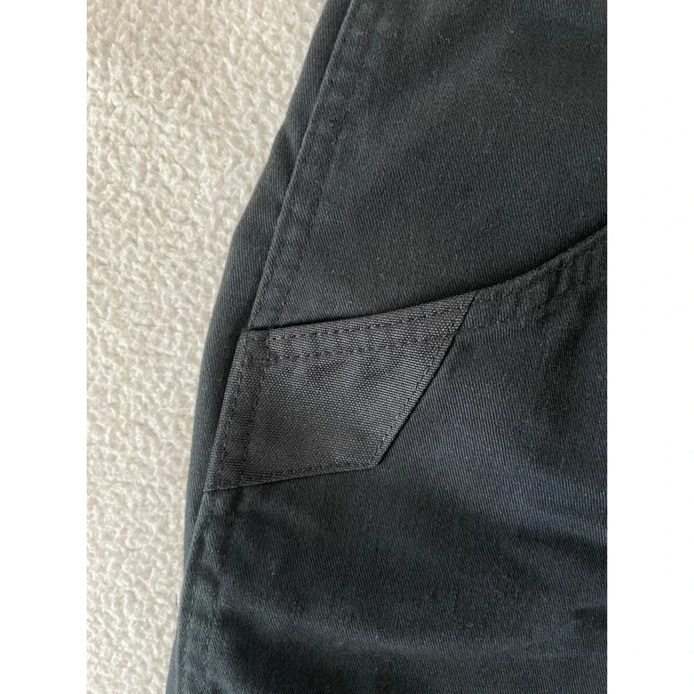 Wrangler Mens 38x30 Workwear Cargo Pants Black Cotton Blend Utility Service